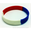 subsection dyed silicone wristband